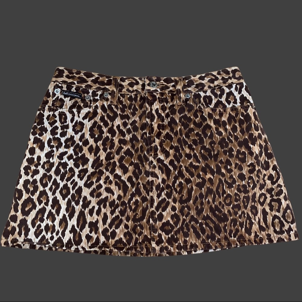 Dolce & Gabbana Y2K Cheetah Mini Skirt